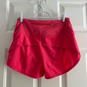 lululemon athletica Glazed Pink (retired color) Speed Up Shorts